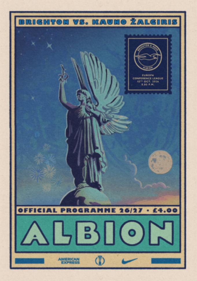 2026/27 UEFA CONFERENCE LEAGUE - BRIGHTON v KAUNO ZALGIRIS